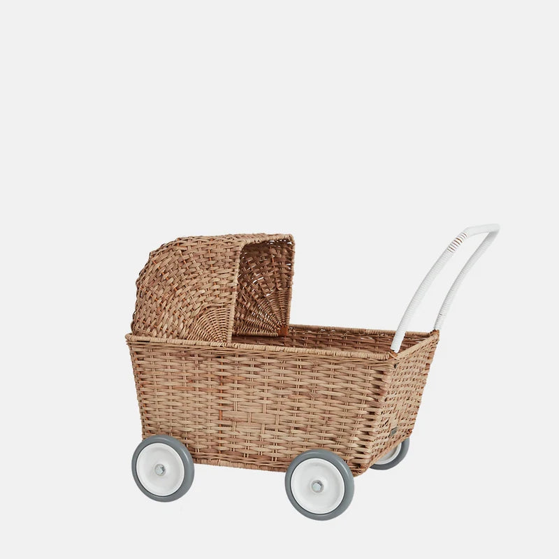 RATTAN STROLLEY - Natural