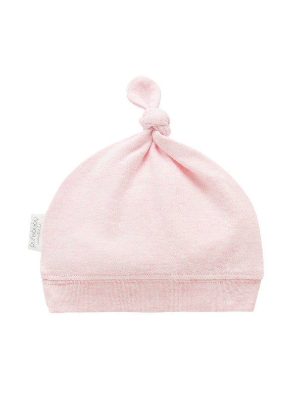 KNOT HAT - Pale Pink Melange