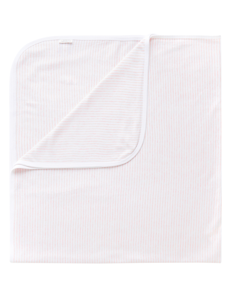 BUNNY RUG - Pale Pink Melange Stripe
